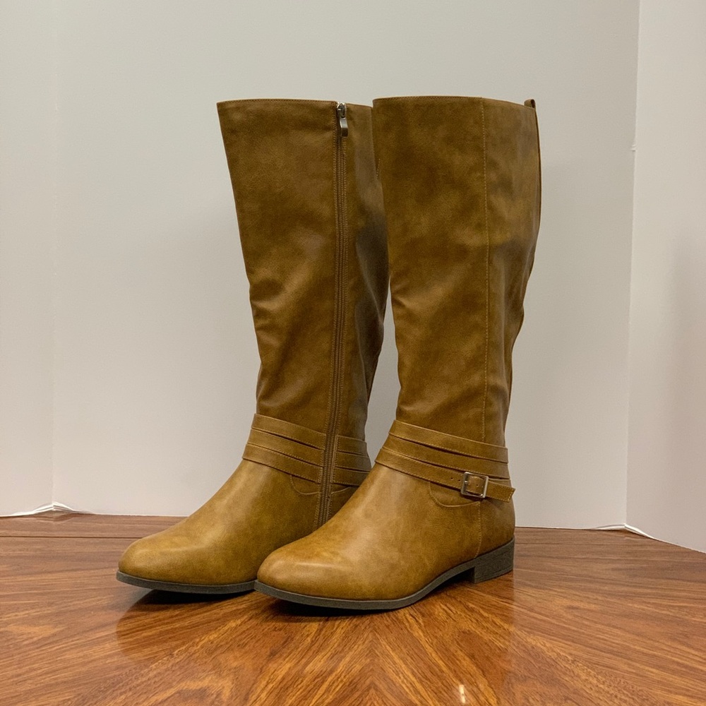 NWOT Tan Calf Boots